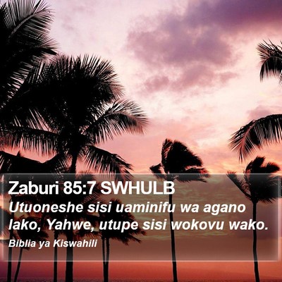 Zaburi 85:7 SWHULB Bible Verse Image