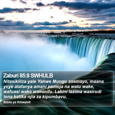 Zaburi 85:8 SWHULB Bible Verse Image