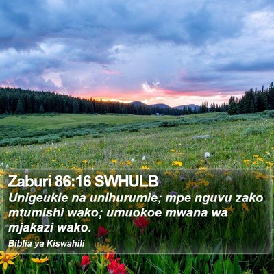 Zaburi 86:16 SWHULB Bible Verse Image