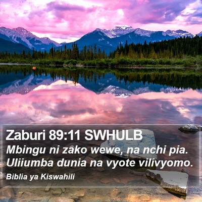 Zaburi 89:11 SWHULB Bible Verse Image