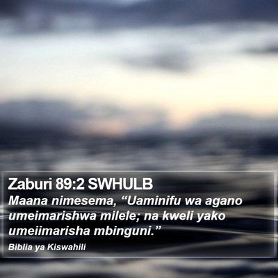 Zaburi 89:2 SWHULB Bible Verse Image