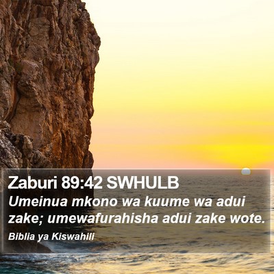 Zaburi 89:42 SWHULB Bible Verse Image
