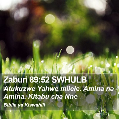 Zaburi 89:52 SWHULB Bible Verse Image