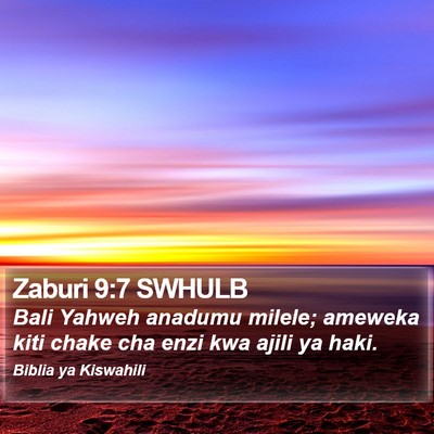 Zaburi 9:7 SWHULB Bible Verse Image