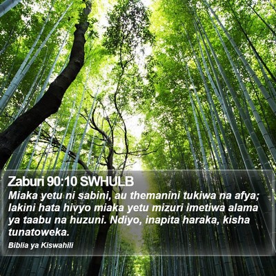 Zaburi 90:10 SWHULB Bible Verse Image
