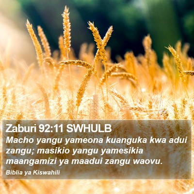 Zaburi 92:11 SWHULB Bible Verse Image