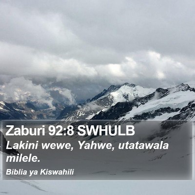 Zaburi 92:8 SWHULB Bible Verse Image