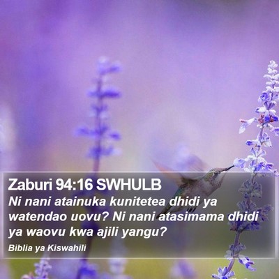 Zaburi 94:16 SWHULB Bible Verse Image