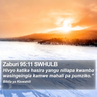 Zaburi 95:11 SWHULB Bible Verse Image
