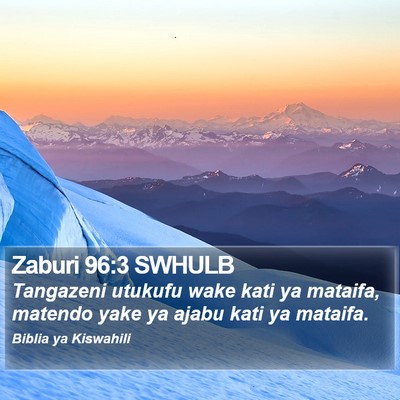 Zaburi 96:3 SWHULB Bible Verse Image