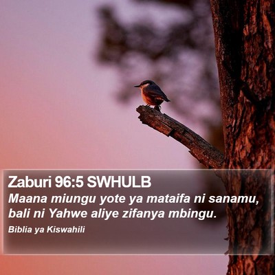 Zaburi 96:5 SWHULB Bible Verse Image