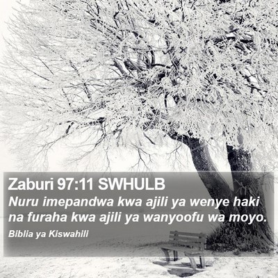 Zaburi 97:11 SWHULB Bible Verse Image