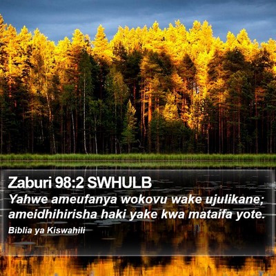 Zaburi 98:2 SWHULB Bible Verse Image