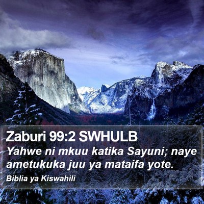 Zaburi 99:2 SWHULB Bible Verse Image