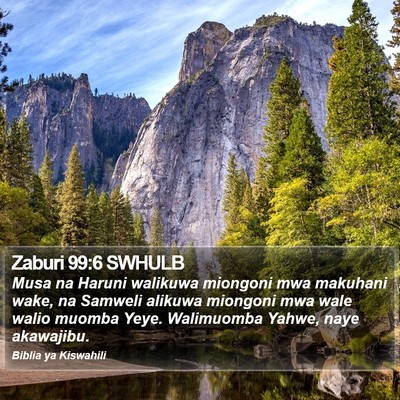 Zaburi 99:6 SWHULB Bible Verse Image