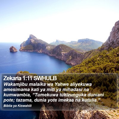 Zekaria 1:11 SWHULB Bible Verse Image