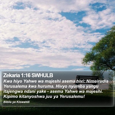 Zekaria 1:16 SWHULB Bible Verse Image