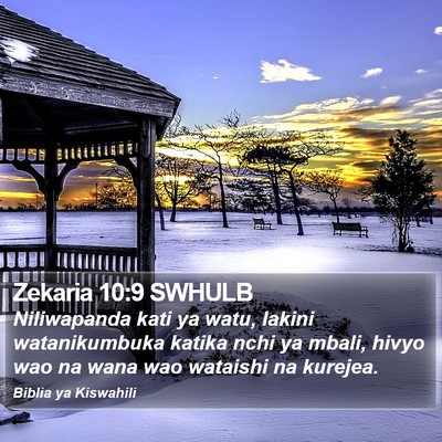 Zekaria 10:9 SWHULB Bible Verse Image