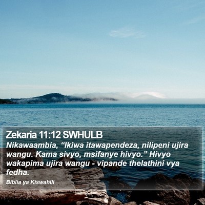 Zekaria 11:12 SWHULB Bible Verse Image