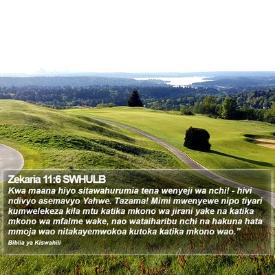 Zekaria 11:6 SWHULB Bible Verse Image