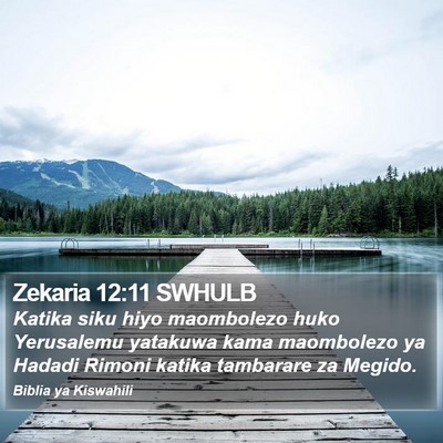Zekaria 12:11 SWHULB Bible Verse Image