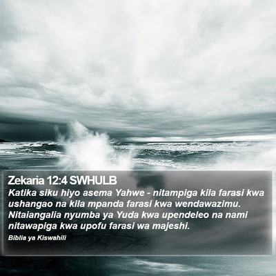 Zekaria 12:4 SWHULB Bible Verse Image