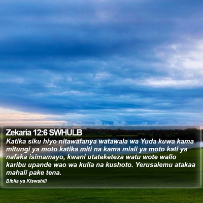 Zekaria 12:6 SWHULB Bible Verse Image