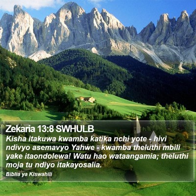 Zekaria 13:8 SWHULB Bible Verse Image