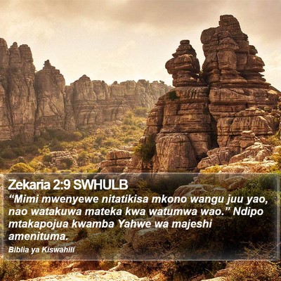 Zekaria 2:9 SWHULB Bible Verse Image