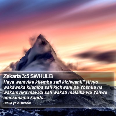 Zekaria 3:5 SWHULB Bible Verse Image