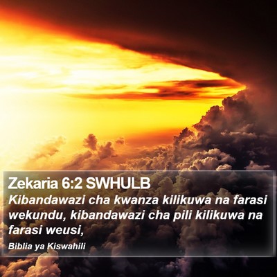 Zekaria 6:2 SWHULB Bible Verse Image