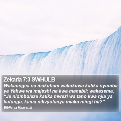 Zekaria 7:3 SWHULB Bible Verse Image