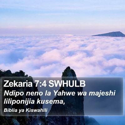 Zekaria 7:4 SWHULB Bible Verse Image
