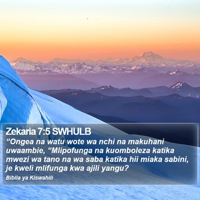 Zekaria 7:5 SWHULB Bible Verse Image