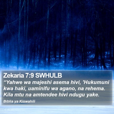 Zekaria 7:9 SWHULB Bible Verse Image