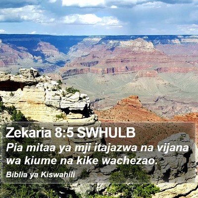 Zekaria 8:5 SWHULB Bible Verse Image