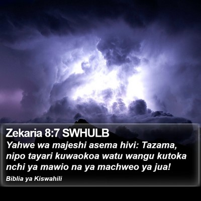 Zekaria 8:7 SWHULB Bible Verse Image