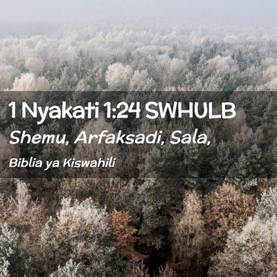 Picture 02 - 1 Nyakati 1:24 SWHULB - Shemu, Arfaksadi, - Bible Verse Picture