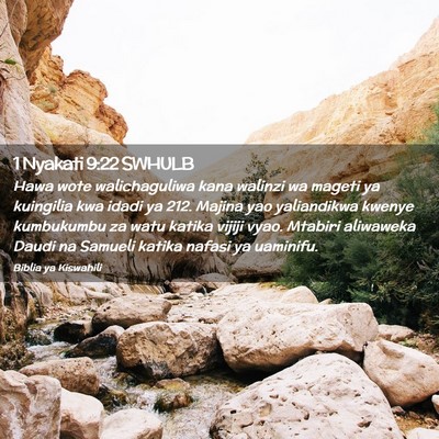 Picture 02 - 1 Nyakati 9:22 SWHULB - Hawa wote walichaguliwa kana walinzi wa mageti ya - Bible Verse Picture