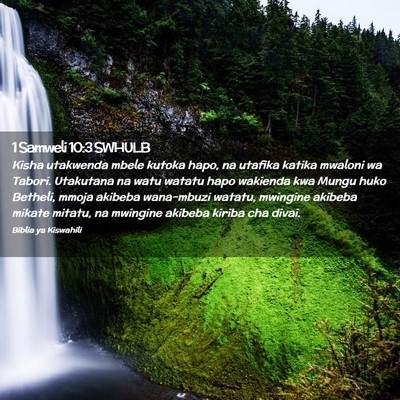 Picture 02 - 1 Samweli 10:3 SWHULB - Kisha utakwenda mbele kutoka hapo, na utafika - Bible Verse Picture