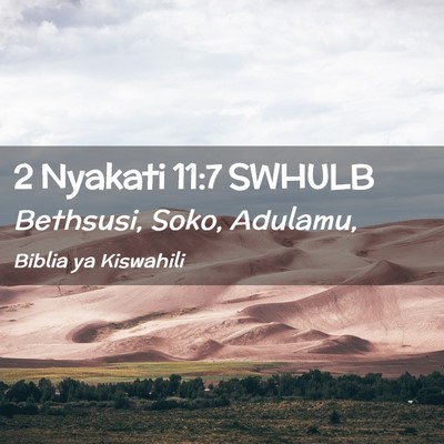 Picture 02 - 2 Nyakati 11:7 SWHULB - Bethsusi, Soko, - Bible Verse Picture