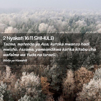 Picture 02 - 2 Nyakati 16:11 SWHULB - Tazma, matendo ya Asa, kutoka mwanzo hadi mwisho, - Bible Verse Picture
