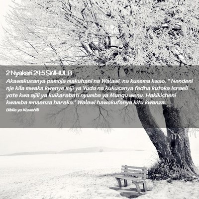 Picture 02 - 2 Nyakati 24:5 SWHULB - Akawakusanya pamoja makuhani na Walawi, na kusema - Bible Verse Picture