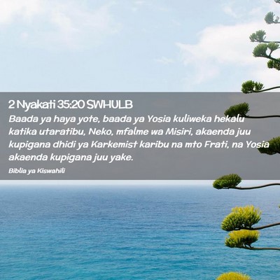 Picture 02 - 2 Nyakati 35:20 SWHULB - Baada ya haya yote, baada ya Yosia kuliweka - Bible Verse Picture