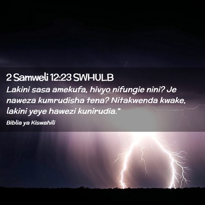 Picture 02 - 2 Samweli 12:23 SWHULB - Lakini sasa amekufa, hivyo nifungie nini? Je - Bible Verse Picture