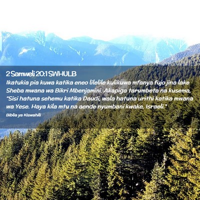 Picture 02 - 2 Samweli 20:1 SWHULB - Ikatukia pia kuwa katika eneo lilelile kulikuwa - Bible Verse Picture