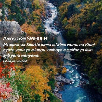 Picture 02 - Amosi 5:26 SWHULB - Mtamwinua Sikuthi kama mfalme wenu, na Kiuni, - Bible Verse Picture