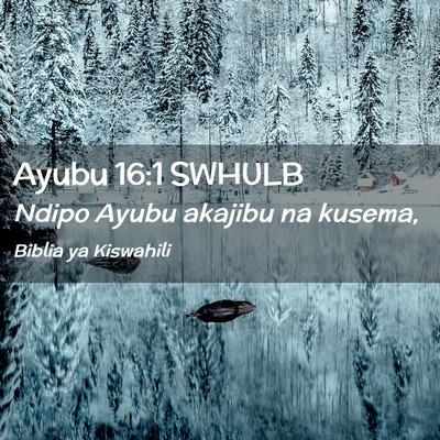 Picture 02 - Ayubu 16:1 SWHULB - Ndipo Ayubu akajibu na - Bible Verse Picture