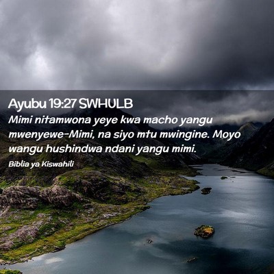 Picture 02 - Ayubu 19:27 SWHULB - Mimi nitamwona yeye kwa macho yangu - Bible Verse Picture