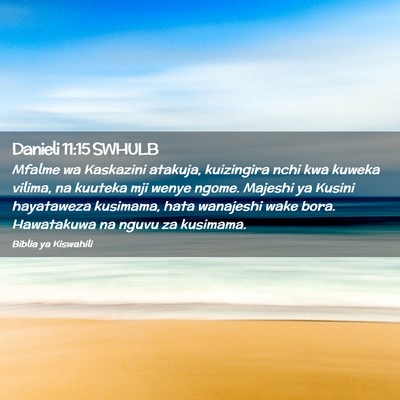 Picture 02 - Danieli 11:15 SWHULB - Mfalme wa Kaskazini atakuja, kuizingira nchi kwa - Bible Verse Picture